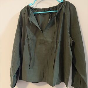 Banana Republic Olive Green Blouse